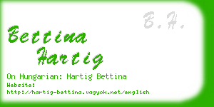 bettina hartig business card